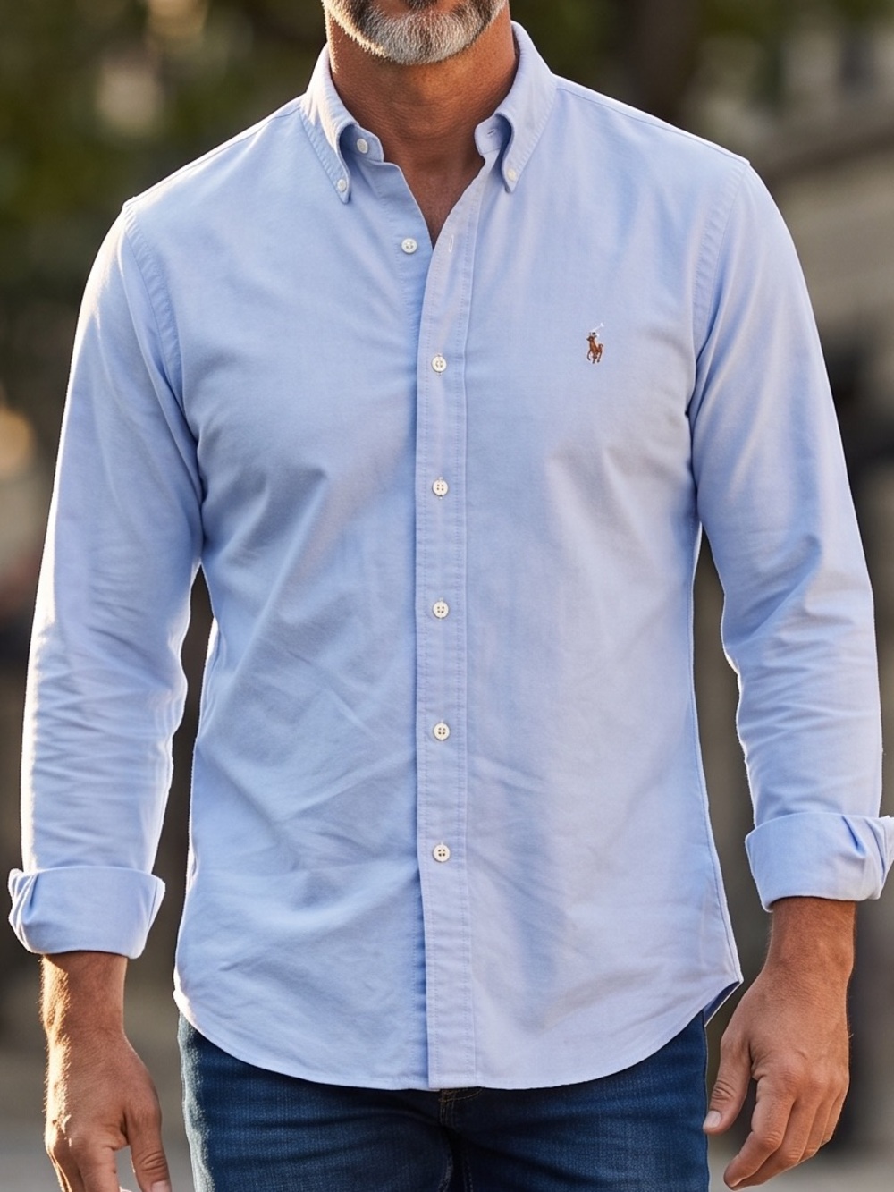 Ralph Lauren Light Blue Button-Down Oxford Shirt